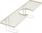 GENERIC Organiseur D'évier De Cuisine – Étagère De Vidange De Cuisine En Métal Sans Perçage, étagère De Rangement Pour Robinet Avec Finition Antirouille, étagères De Comptoir De Lavabo De Salle De Bain