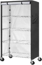  Generisch Housse De Rack En Fil Avec Fermeture éclair, Protection Pour étagère, 61,81 X 29,02 X 13,78 Pouces, Housses De Rangement De Protection Pour L'organisation De Base De Garage De Cuisine Et La