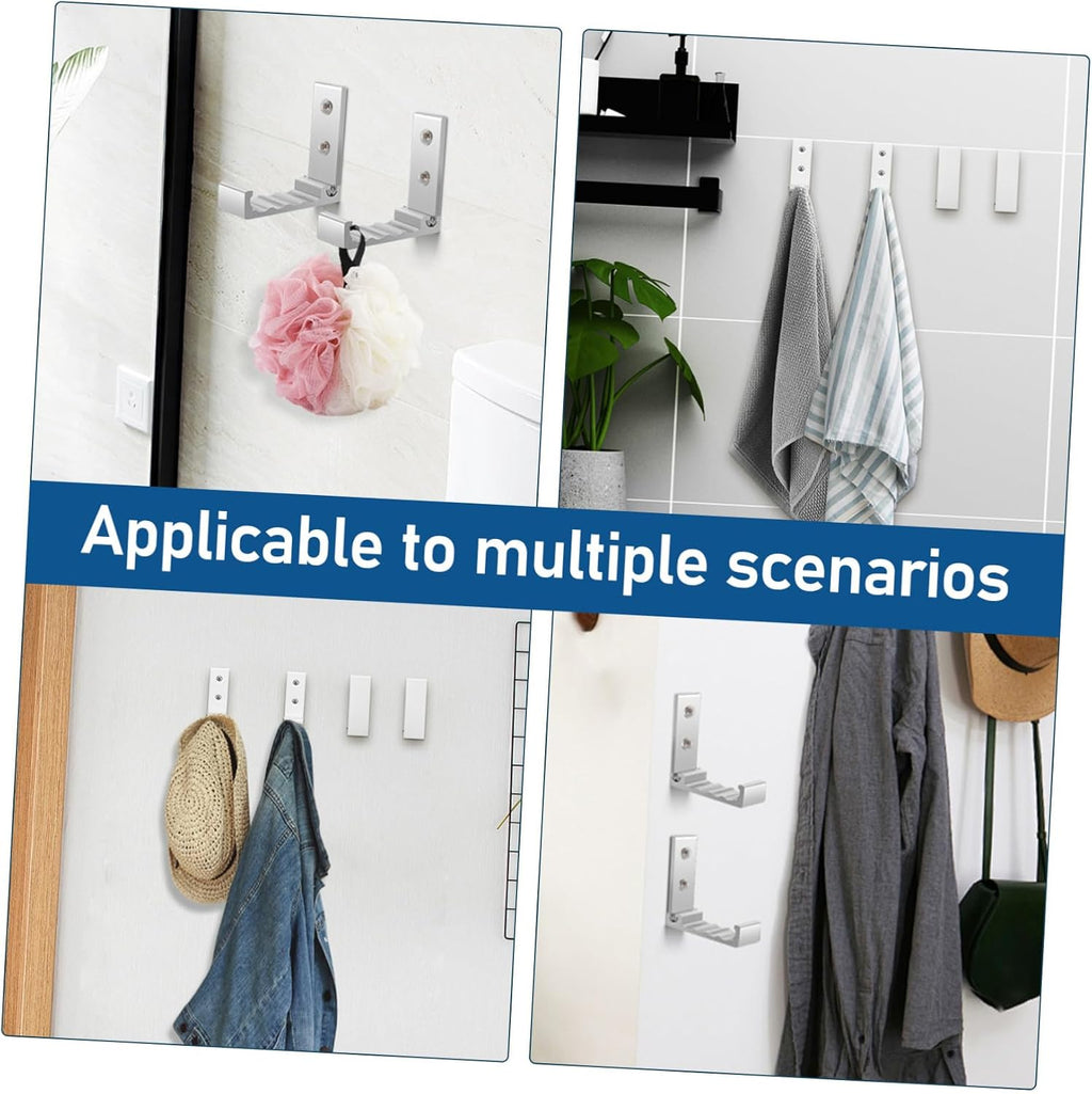  Ciieeo Lot De 6 Muraux Pliables Peu Encombrants Pour Cuisine À À Main Finition Argentée