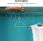  OUNONA 10pièces Cintres Métal Pour Foulards Cintres Incurvés Antidérapants Métalliques Pour Vestes Et Costumes