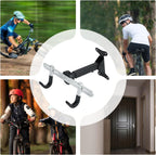  Support Vélo Mur | Support Horizontal Pour Vélo | Organisateur Porte-Manteau Réglable Robuste Pour Atelier Exposition Rangement Intérieur Organisation Et Gain De Place à La