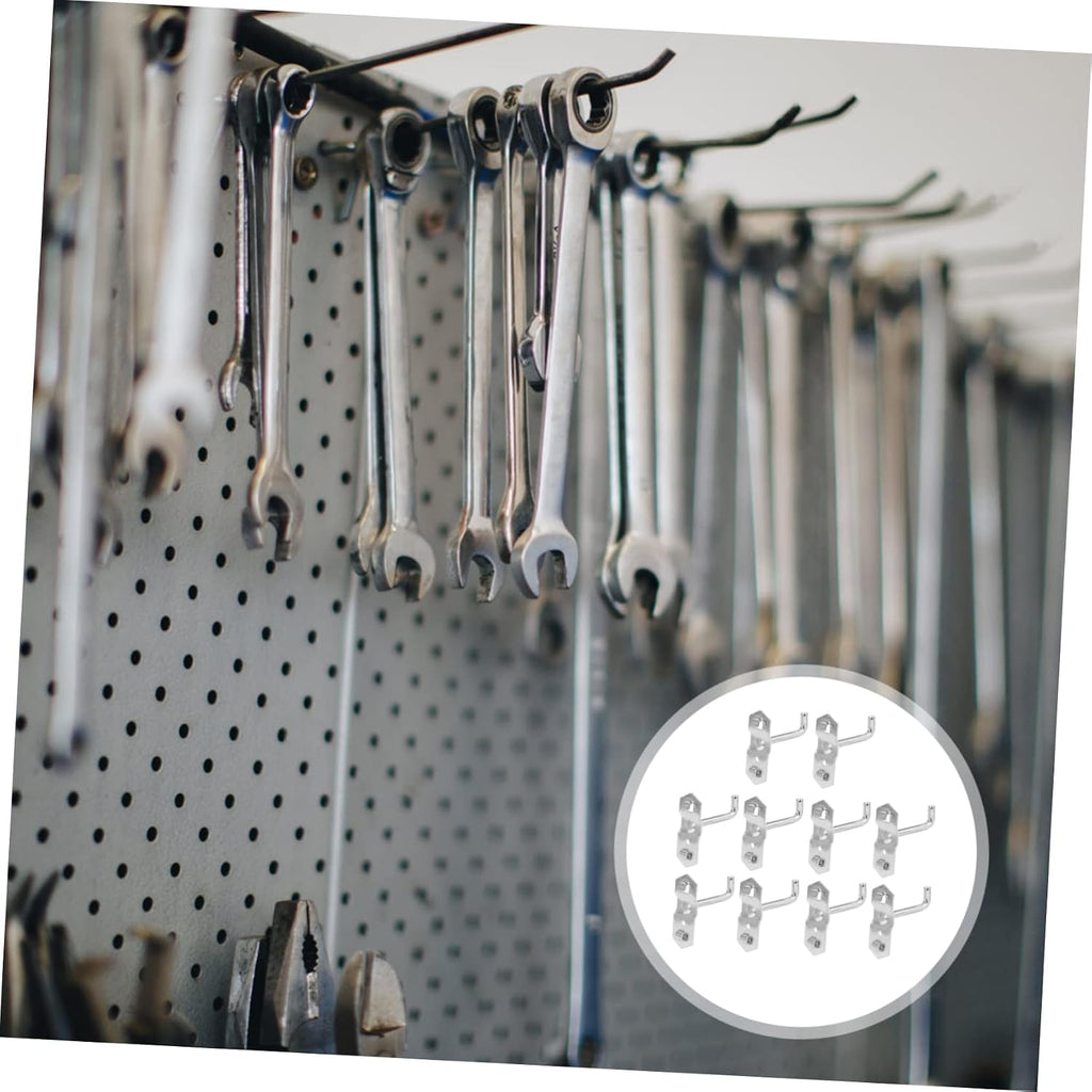  Housoutil 10pièces Organisateur à Crochets Pour Garage Maison Et Jardin Porte-outils Pour Échelles Chaises Tronçonneuses Outils à Main Et Balais Fixation Murale Simple