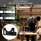  Support Mural Pour Meuleuse D'angle, Cadre En Acier Robuste, Support De Serré, Rangement D'outils électriques Pour Clé, Perceuse, Polisseuse, Garage, Organisation D'atelier, 12 X 4 X 7 Cm