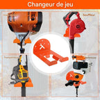  Générique Organisateur D'outils Électriques,Rangement Gain De Place | Porte-Outils Mural Pour Jardin - Pour Tailleuse Haie Tronçonneuse Perceuse Atelier Jardin Remise
