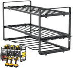 Power Tool Organizer | 3-Layer Wall-Mounted Tool Storage Shelf | Power Tool Organizer Shelf | Modular Heavy-Duty Electric Tool Organizer For Workshop, Shed, And Basement