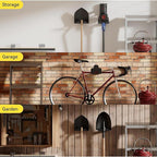 GENERIC Cintres à Outils De Jardin, Support En Acier Inoxydable Pour économiser De L'espace – Rangement Mural Pour Outils électriques De Garage – Pour Intérieur Ou Extérieur, Jardin, Ferme, Sous-sol, Pelle