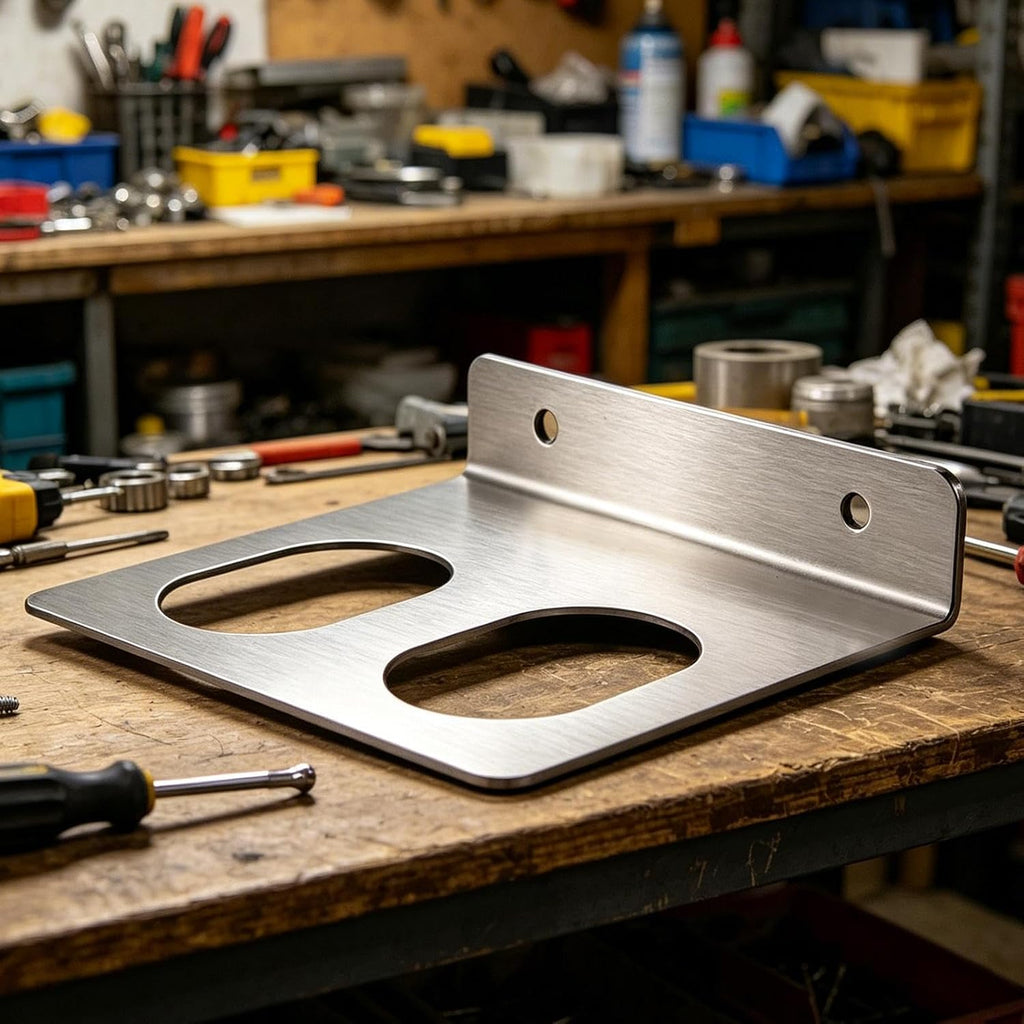 GENERIC Support De Rangement Mural Pour Outils | Organisateur à Double Fente En Acier Inoxydable,avec Vis Pour Outils Montage Mural - Pour Le Travail Du Bois Dans Le Garage Atelier Studio Et Aussi Dans Le