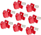  Lot De 4/8 Supports Muraux Pour Outils De Forage 12 V En Plastique Coudé Avec Vis Pour Le Stockage électrique De La Batterie, Montage Mural