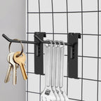  STOBAZA Lot De 12 Crochets Utilitaires Métalliques Robustes Double Pied Pour Panneaux Muraux à Grille, Accessoires De Rangement Pour Présentoirs, Étagères Et Usages Domestiques Sécurisés