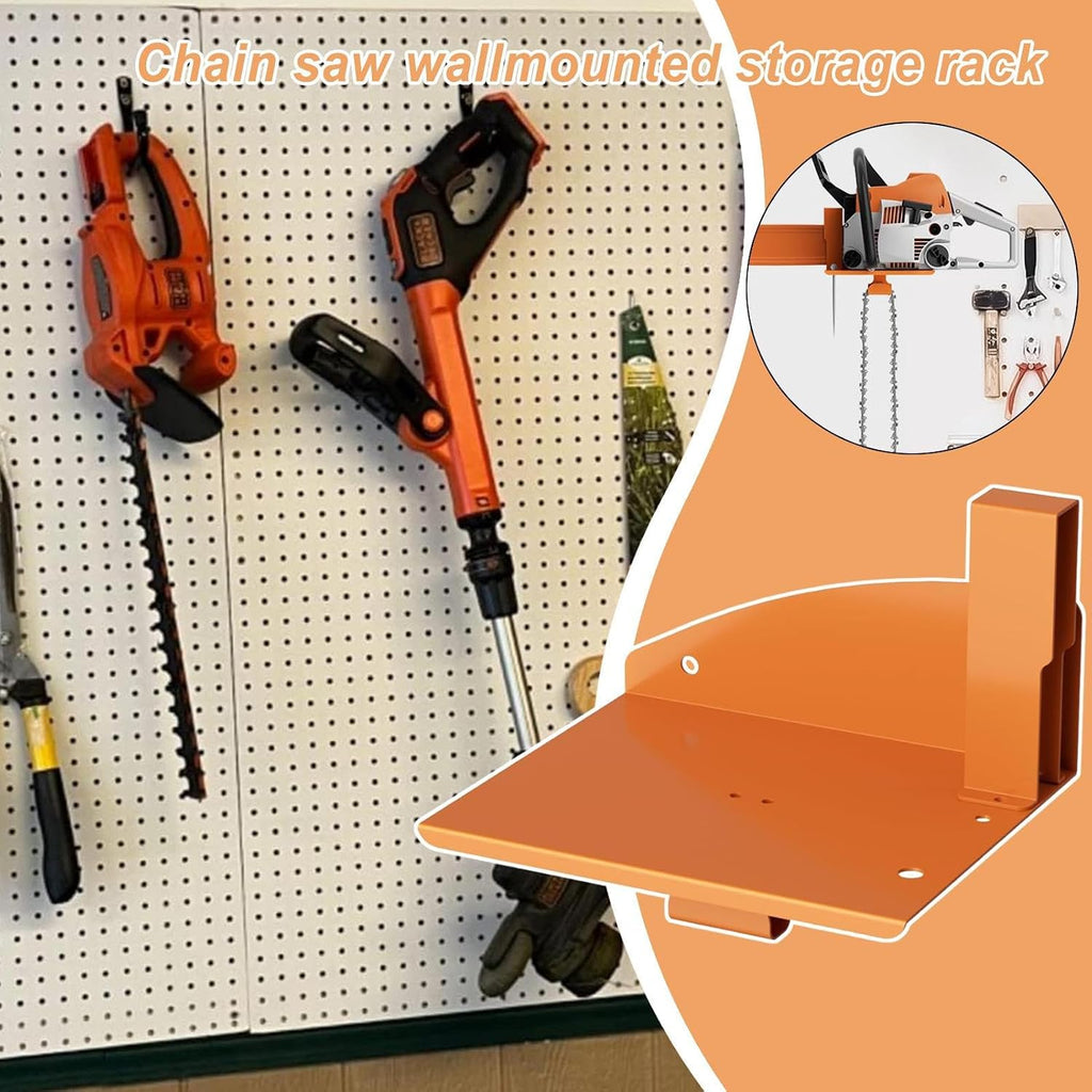  Porte-tronçailles , Support Mural De Tronçonneuse,Porte-tronçonneuse Lourde Pour Garage | Affichage De Scie à Chaîne, Crochets D'organisateurs De Coupe-haie, Accessoires De Rack De Souffleurs Sac à Do