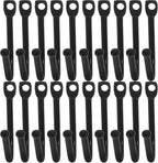  VALICLUD Crochets Muraux En Fer Noir 20pcs Pour Suspendre Charges Lourdes, Installation Facile, Pour Rangement D'outils De Jardin Et Garage