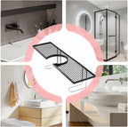 GENERIC Organiseur D'évier De Cuisine – Étagère De Vidange De Cuisine En Métal Sans Perçage, étagère De Rangement Pour Robinet Avec Finition Antirouille, étagères De Comptoir De Lavabo De Salle De Bain