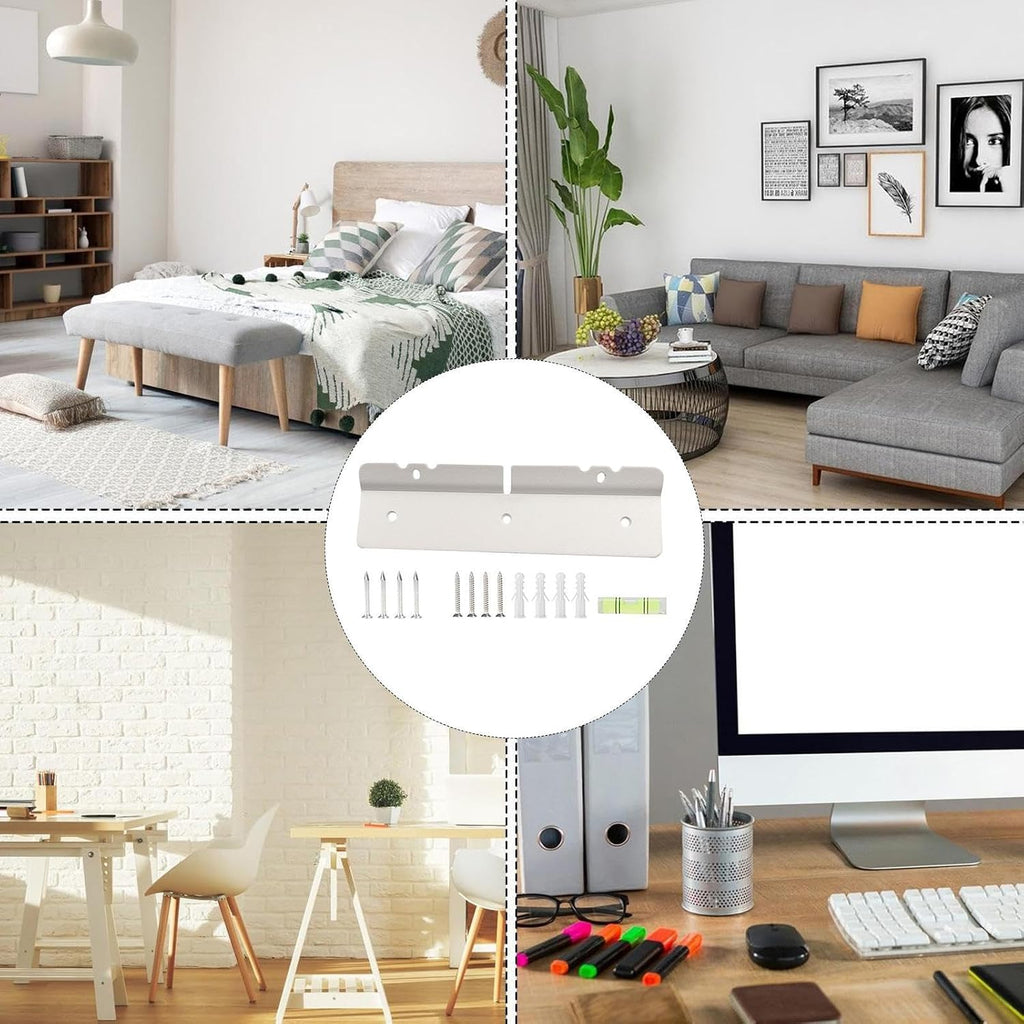  Générique Kit De Fixation Murale Pour Calendrier Numérique,Support Réfrigérateur Pour Agenda Numérique,Accessoires Organiseur Réglables Bureau Cuisine | Compatible Frigo Bureau Salon Chambre