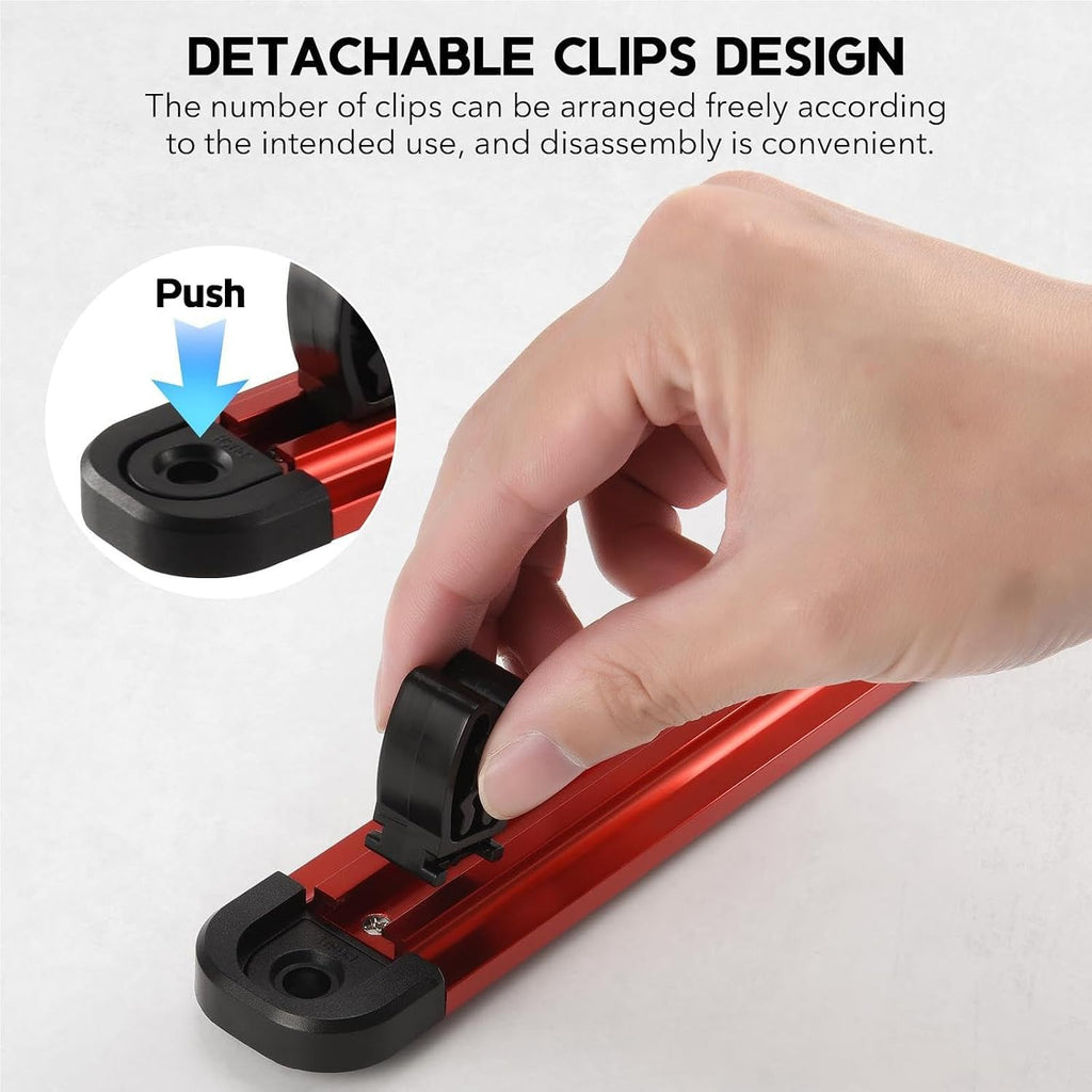 GENERIC Porte-tournevis Magnétique – Porte-clé En Aluminium – Porte-outils – Pour La Maison, La Cuisine, Le Garage, La Cave, La Salle De Réparation, L'établi