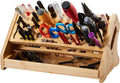  Générique Organisateur De Pinces,Support De Rangement En Bois à 53 Trous Avec Plateau,Organisateur D'Établi | Pour Bricolage Réparation Établi Bureau Panneau Perforé Garage Intérieur Extérieur