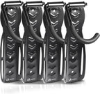  VOUNOT® Lot De 4 Support De Vélo Mural Crochet De Mur Pour Cintre De Vélo Idéal Pour Garage Maison Décoration Support Mural De Rangement Robuste En Forme L Noir