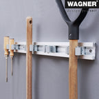  WAGNER Support D'appareils CLIPS & RAIL EXTENSIBLES - 600-1170 X 55 Mm, 5 Clips 52 X 52 X 38 Mm, En Aluminium, Pour Appareils Ø Max. 3 Cm, Capacité De Charge Jusqu'à 2 Kg/clip - 15204611