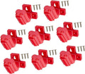  Lot De 4/8 Supports Muraux Pour Outils De Forage 12 V En Plastique Coudé Avec Vis Pour Le Stockage électrique De La Batterie, Montage Mural
