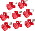  Lot De 4/8 Supports Muraux Pour Outils De Forage 12 V En Plastique Coudé Avec Vis Pour Le Stockage électrique De La Batterie, Montage Mural