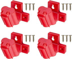  Lot De 4/8 Supports Muraux Pour Outils De Forage 12 V En Plastique Coudé Avec Vis Pour Le Stockage électrique De La Batterie, Montage Mural