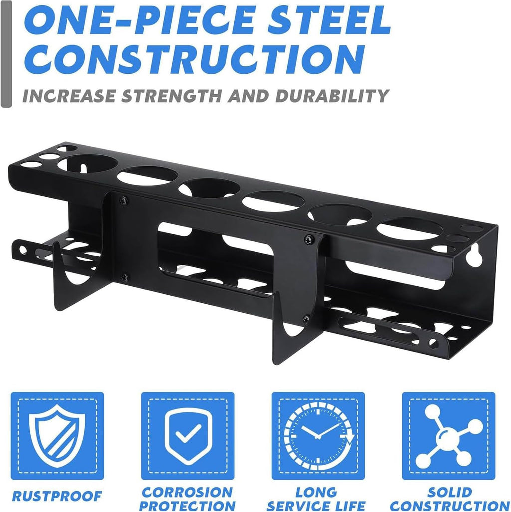 GENERIC Organiseur Mural Adhésif - Support De Tube - Maintien Sûr - Utilisation Polyvalente - Compatible Avec Les Installations - Tenue Sûre - Construction Durable - Résistant à La Rouille - Rangement
