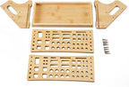  Générique Organisateur De Pinces,Support De Rangement En Bois à 53 Trous Avec Plateau,Organisateur D'Établi | Pour Bricolage Réparation Établi Bureau Panneau Perforé Garage Intérieur Extérieur