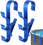 GENERIC Crochets De Piscine Pour Bâtons | Crochets De Rangement Réglables Et étanches, équipement De Piscine, Pour Tiges Télescopiques, épuisettes, Brosses, écumoire, Tuyau D'aspirateur, Outils De Nettoyage