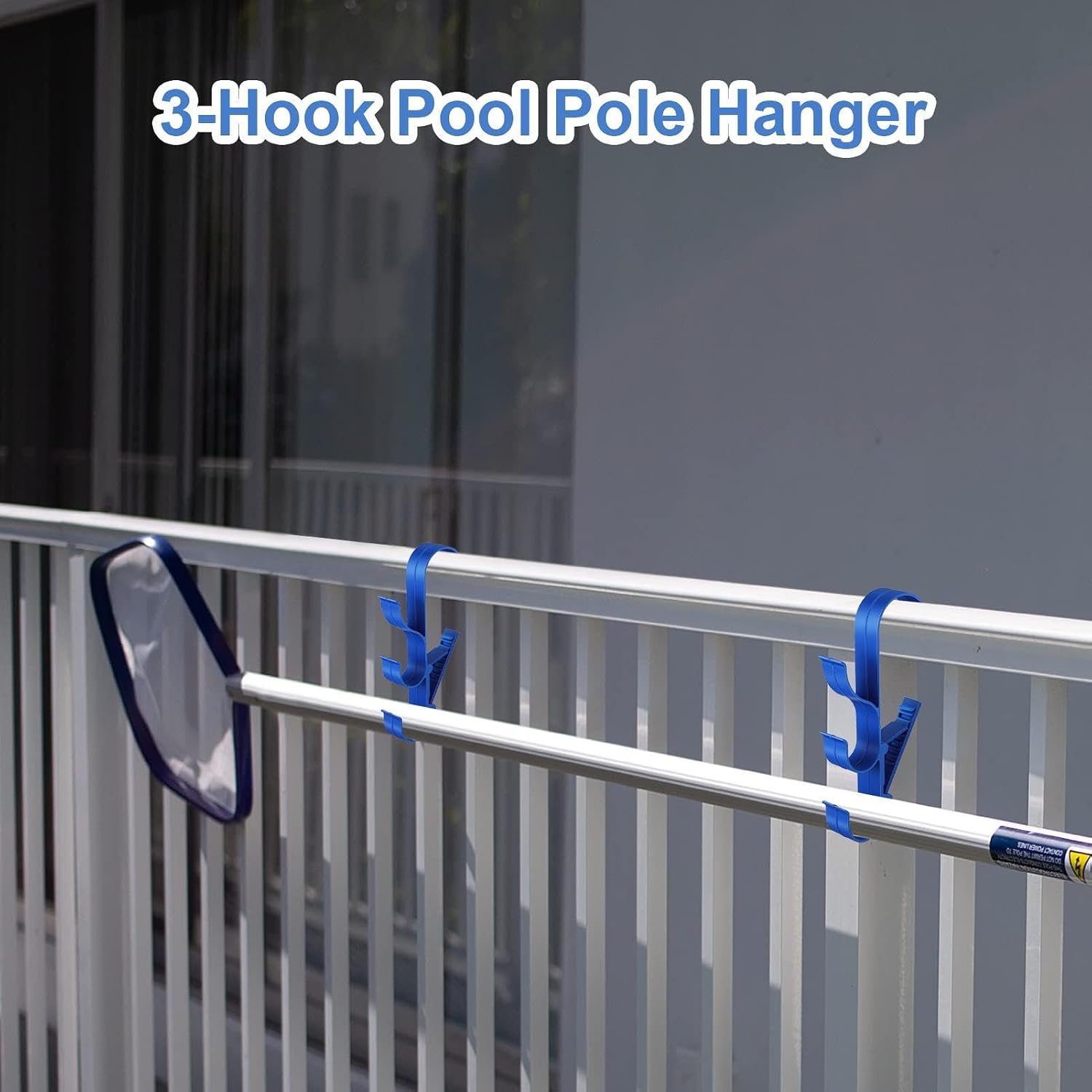 GENERIC Crochets De Piscine Pour Bâtons | Crochets De Rangement Réglables Et étanches, équipement De Piscine, Pour Tiges Télescopiques, épuisettes, Brosses, écumoire, Tuyau D'aspirateur, Outils De Nettoyage