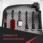  Générique Porte-Brosses De Détail - Porte-Brosses De Détail Murale à Crochets - Rack Compact Pour Outils Garage Atelier Maison Auto Nettoyage Roues Boîte à Outils Détaillants
