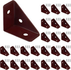  Lot 24 Supports D'étagère Triangulaires Robustes En Acier Laminé à Froid Pour Fixation Meubles Et De Bureaux(Black)