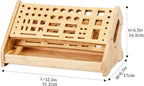  Générique Organisateur De Pinces,Support De Rangement En Bois à 53 Trous Avec Plateau,Organisateur D'Établi | Pour Bricolage Réparation Établi Bureau Panneau Perforé Garage Intérieur Extérieur