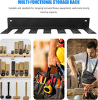  OUNONA Support Mural De Rangement Robuste Multifonction Pour Outils Et Fitness Étagère Suspendue Murale Pour Garage Et Maison Capacité Élevée Économie Espace