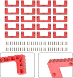  Lot De 16 Taquets De Montage Pour Système De Rangement Mural En Plastique ABS Robuste, Pour Atelier, Garage, Camion, Véhicule