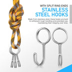  STOBAZA Crochets Pour Sangles En Acier Inoxydable Argenté, Lot De 10 Pièces Robustes Et Faciles à Fixer, Maison Cuisine