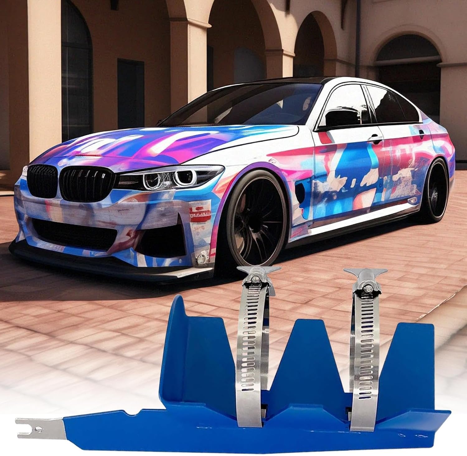  Secoueur Pour Bombes De Peinture Aérosol,Avec Courroies Double Fixées Acier Inoxydable Fournitures De Jardin | Accessoire Secoueur Pots Peinture | Pour Sauces, Intérieur, Garage, Maison, Appartement,