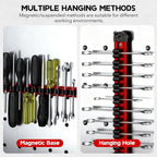 GENERIC Porte-tournevis Magnétique – Porte-clé En Aluminium – Porte-outils – Pour La Maison, La Cuisine, Le Garage, La Cave, La Salle De Réparation, L'établi