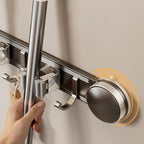  Générique Support Mural Pour Porte-balai – Organisateur à Ventouse Robuste | Support à Outils De Nettoyage Antirouille, Système De Stockage De Vadrouille Peu Encombrant, Solide Et Sécurisé