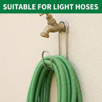  Supports De Flexible Pour Extérieur - Crochet De Rangement Pour Tuyau De Jardin | Lot De 2 Supports Muraux Sans Perçage, Organisateur Suspendu Pour Patio Balcon Et Arrière Cour, 22,9x9,4x4,8 Cm