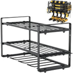  Power Tool Organizer | 3-Layer Wall-Mounted Tool Storage Shelf | Power Tool Organizer Shelf | Modular Heavy-Duty Electric Tool Organizer For Workshop, Shed, And Basement