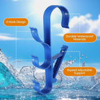 GENERIC Crochets De Piscine Pour Bâtons | Crochets De Rangement Réglables Et étanches, équipement De Piscine, Pour Tiges Télescopiques, épuisettes, Brosses, écumoire, Tuyau D'aspirateur, Outils De Nettoyage