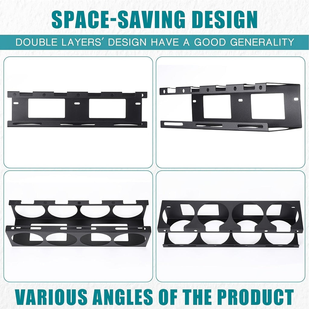  Rangement Pour Baguettes De Soudage,4 Fentes Montage Mural Gain De Place,Porte-électrode Rack De Rangement Pour Garage - Pour Bureau à Domicile Sous-sol L'appartement Et La Construction Industrielle