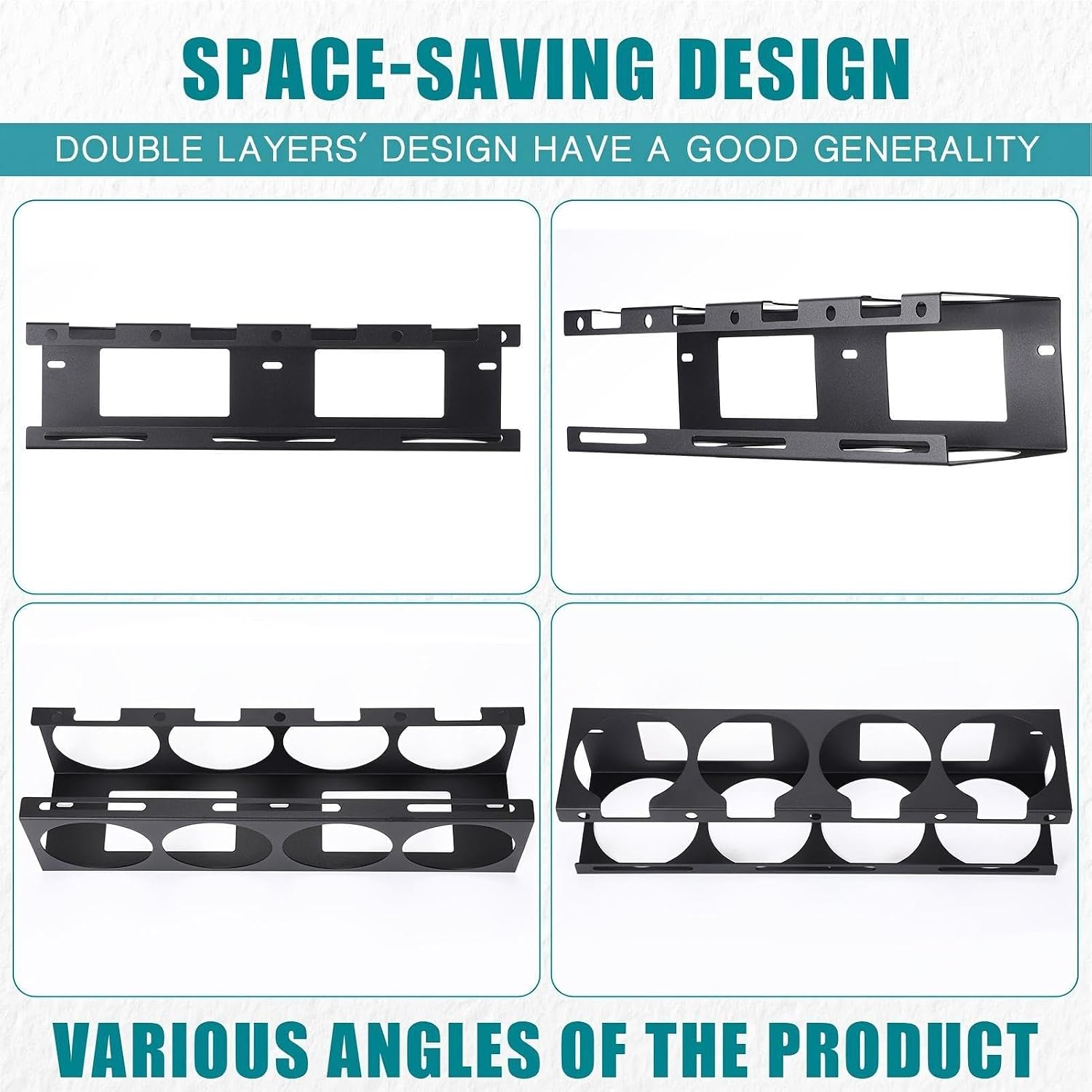  Rangement Pour Baguettes De Soudage,4 Fentes Montage Mural Gain De Place,Porte-électrode Rack De Rangement Pour Garage - Pour Bureau à Domicile Sous-sol L'appartement Et La Construction Industrielle