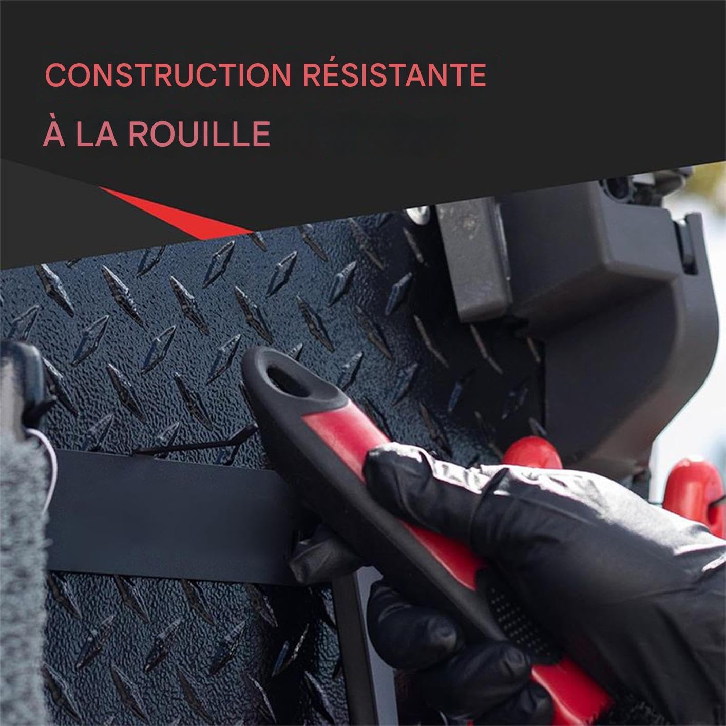  Générique Support D'Outils De Détail | Crochet Pour Brosses De Détail Auto En Acier Inoxydable,Rack Compact Pour Outils Garage Atelier Maison Auto Nettoyage Roues Boîte à Outils Détaillants