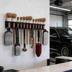  Support Mural Pour Brosses De Détail, Solution De Rangement Stable Et Peu Encombrante Avec Crochets Robustes – Rangement Pour Accessoires De Détail, Pour Garage, Atelier, Buanderie Et Salle
