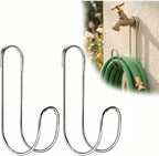  Supports De Flexible Pour Extérieur - Crochet De Rangement Pour Tuyau De Jardin | Lot De 2 Supports Muraux Sans Perçage, Organisateur Suspendu Pour Patio Balcon Et Arrière Cour, 22,9x9,4x4,8 Cm