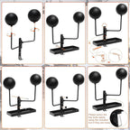  Porte-casaque De Moto, Support De Casque De Moto À 180 °, Porte-casqueur En Métal Rotatif, Larges Applications, Facile À Installer, 30 Cm, Pour Les Moteur De Matériel D'équipement Club Bike Shop Man C