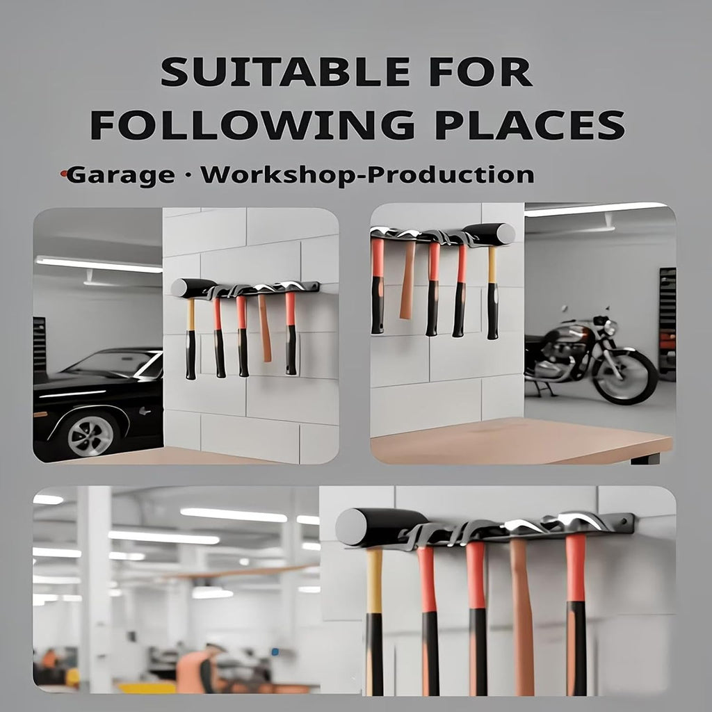 GENERIC Organisateur Mural Pour Les Outils | Râtelier Mural 5 Compartiments Pour Garage Polyvalent - Organiseur De Rangement à Clés | Pour Abri De Jardin Atelier Maison Usine Tournevis Et Pince
