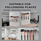 GENERIC Organisateur Mural Pour Les Outils | Râtelier Mural 5 Compartiments Pour Garage Polyvalent - Organiseur De Rangement à Clés | Pour Abri De Jardin Atelier Maison Usine Tournevis Et Pince