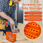 GENERIC Support De Rangement Pour Embouts De Tournevis De Précision, Support Antidérapant Pour Forets électriques, Solution De Rangement Adaptable, Pour Panneau Perforé, Atelier, Armoire, Abri De Jardin Et