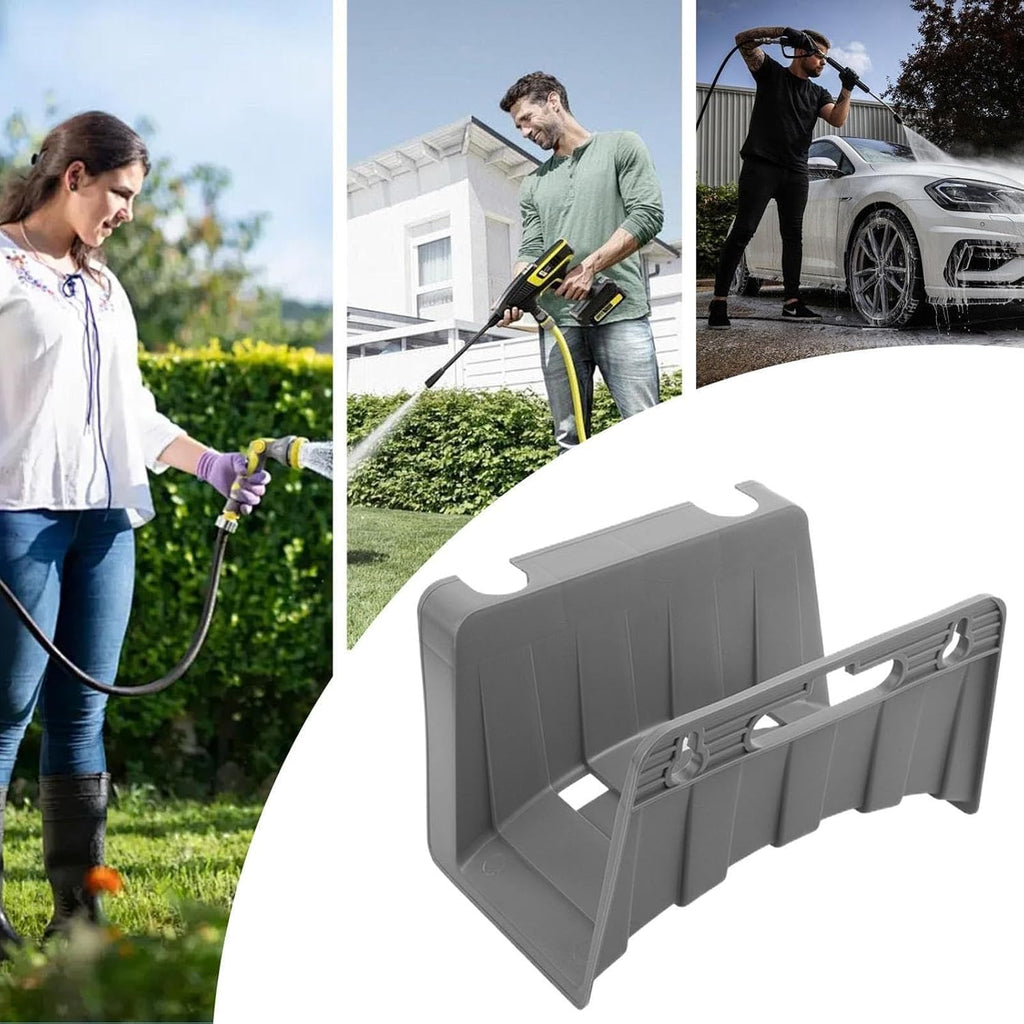 GENERIC Support De Tuyau En Métal, Support Mural Extérieur, Organisateur De Tuyaux Avec Maintien Ferme, Robinet Utilitaire Avec équilibre, Accessoire De Jardin, 22,5 X 16 X 14 Cm, Fixation Portable Pour Rail
